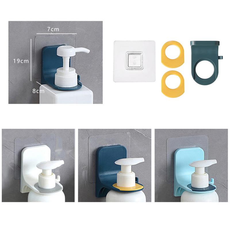 All Mounted Shampoo Bottle Shelf Shower Non-marking Sticker Shower Gel Rack Liquid Soap Holder Self Adhesive Shelves Hanger